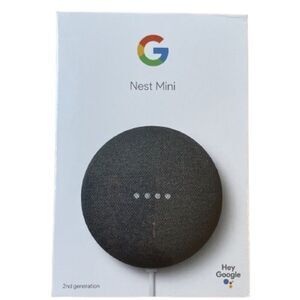 Google Nest Mini Charcoal Grey 2nd Generation Assistant Smart Home Speaker